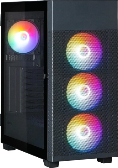 Zalman S5 Neo Mid Tower ATX 4x120mm RGB-vifter Herdet glass Svart Zalman S5 Neo Mid Tower ATX 4x120mm RGB-vifter Herdet glass Svart