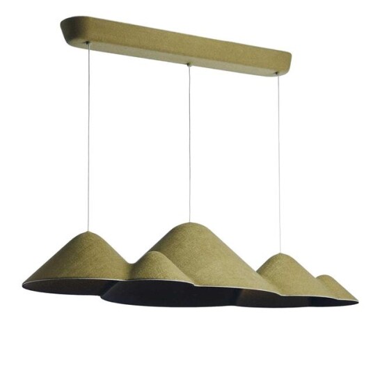Loom Design Vevstol Panorama Taklampe Stor Grønn/ Sort