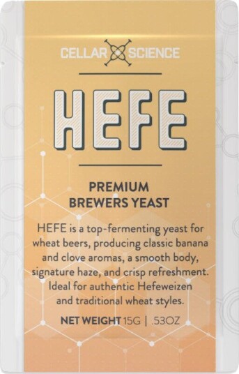 Cellarscience CS HEFE Ale Yeast 15g Tørrgjær for hveteøl Cellarscience CS HEFE Ale Yeast 15g Tørrgjær for hveteøl