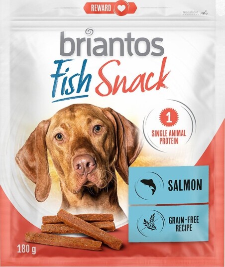 Briantos Snacks Tunfisk Og Laks For Hunder Laks Fish 2 X 180 G