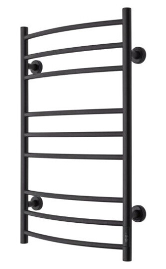 TVS Eldo 9 Buet Håndkletørker med timer f/El-tilkobling 860 x 530 mm, Sort