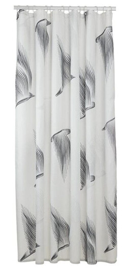 Sealskin Birds Dusjforheng 180x200 Sort-hvit Svart Sealskin Birds Dusjforheng 180x200 Sort-hvit Svart