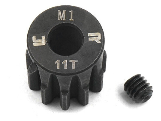 Yeah Racing MG-10001 11T HD Steel Mod1 5mm Bore Motor Gear Pinio