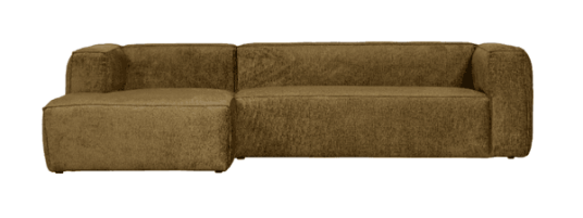WOOOD Bean Corner Sofa Left Velvet spices