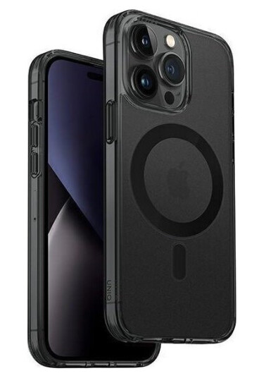 Dėklas Uniq Uniq Etui Lifepro Xtreme Iphone 14 Pro Max 6,7" Magclick Charging Juoda/Smoke Frost