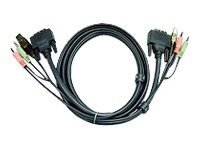 Aten 2L-7D05u - Video- / Usb / Audio-Kabel - Usb, Mini-Phone Stereo 3.5 Mm, Dvi-D (Hann) Til Mini-Phone Stereo 3.5 Mm, Usb-Type B, Dvi-D (Hann) - 5 M Aten 2L-7D05u - Video- / Usb / Audio-Kabel - Usb, Mini-Phone Stereo 3.5 Mm, Dvi-D (Hann) Til Mini-Phone Stereo 3.5 Mm, Usb-Type B, Dvi-D (Hann) - 5 M