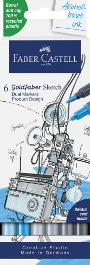 Faber-Castell - Sketch Marker Gofa 6ct set prod. design (164806) Faber-Castell - Sketch Marker Gofa 6ct set prod. design (164806)