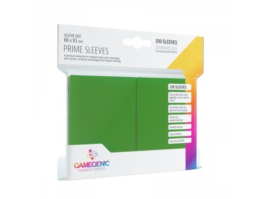 Gamegenic Prime Sleeves Green
