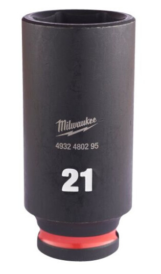 Milwaukee 4932480295 Kraftpipe 3/8", SHOCKWAVE, dybde 21 mm, Håndverktøy