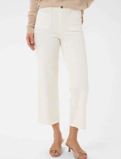 Kaffe Kabrook Cropped Hw Jeans Cream 31