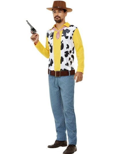 Western Cowboy Kostyme til Mann Strl M
