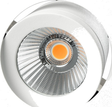 Namron Alfa Reflektor Led 10W Matt Hvit IP44
