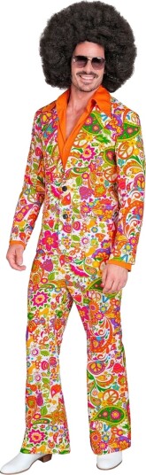 60"s Blomstrete Hippie Kostymedress til Herre X Large 60"s Blomstrete Hippie Kostymedress til Herre X Large