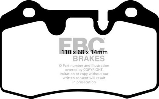 Bremseklosser sett EBC Brakes DP41909R