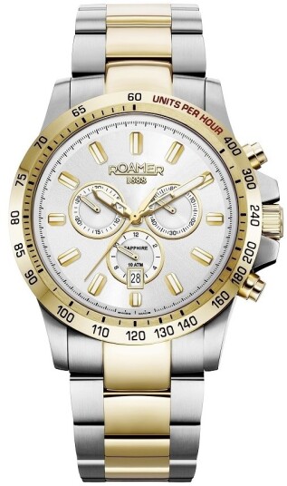Roamer Monza Herreklokke 861837 47 15 20 Rimini Sort/Stål Ø45 mm Roamer Monza Herreklokke 861837 47 15 20 Rimini Sort/Stål Ø45 mm