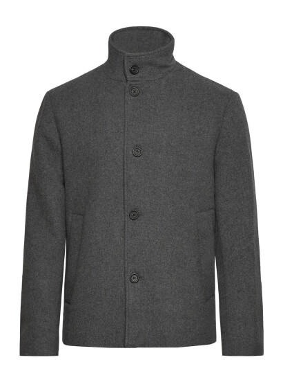 Selected Slhrainar Wool Blend Jacket Noos - Grey - XL
