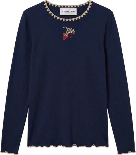 Helmstedt Andrea Longsleeve T Shirt   MIDNIGHT BLUE   S