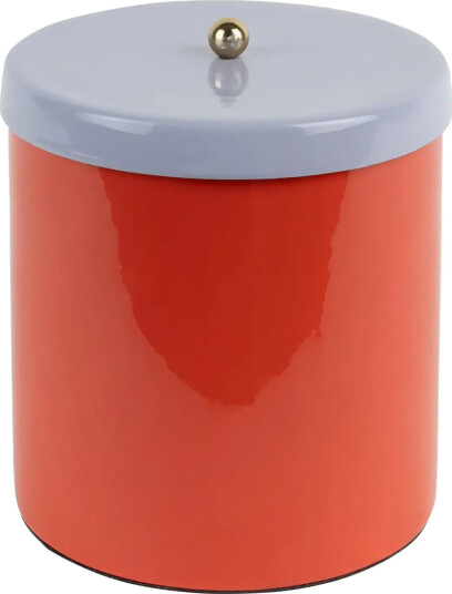 present time Storage Jar Double Funky Retro - Orange - Ø 14 CM