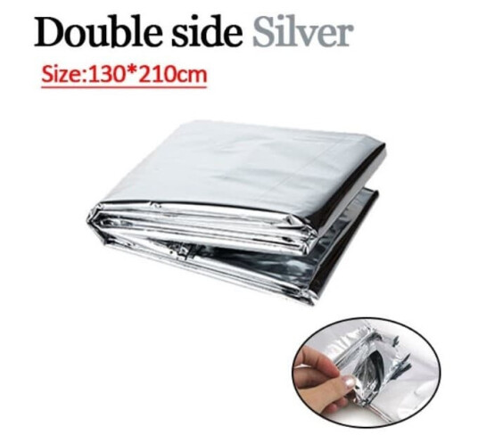 nødteppe Survival Rescue Førstehjelpsfolie Termisk teppe 130x210cm