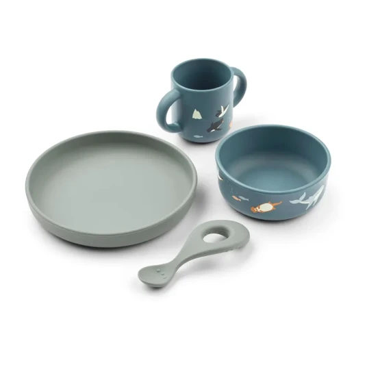 LIEWOOD Arctic Sea / Ocean View Vivi Printed Tableware Sett