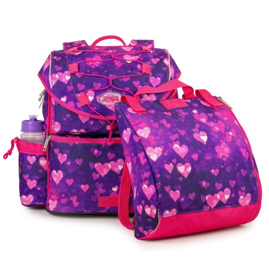 JEVA Schoolbag 21 + 11 L Intermediate Fandango 308-76 JEVA Schoolbag 21 + 11 L Intermediate Fandango 308-76
