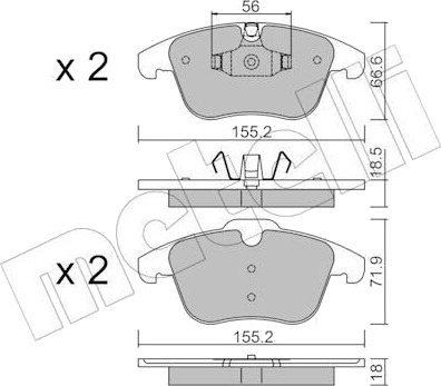 METELLI 22 0675 5 Bremseklosser