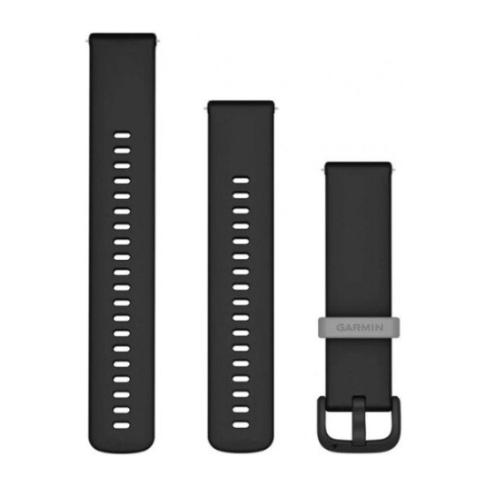 GARMIN QUICK RELEASE ARMBÅND 20 MM SILIKON, SVART