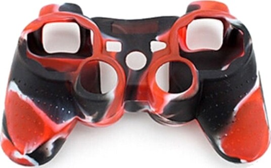 Teknikproffset Silikongrep til PS3-kontroller Camouflage Red
