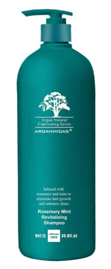 Arganmidas Revitaliserende Sjampo med Rosmarin og Mynte 1000 ml