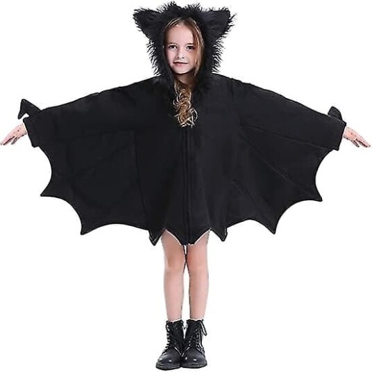 Halloween Flaggermuskostyme til Jente med Glidelås