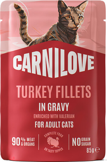 Carnilove Våtfôr til Katt 85g med Kalkun og Valerian