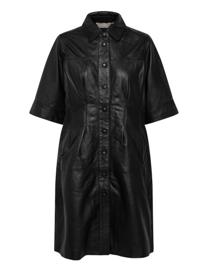 Culture Culima Canja Leather Dress Black S Culture Culima Canja Leather Dress Black S