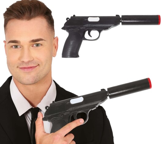 Fiestas Guirca Pistol med lyddemper 25 cm