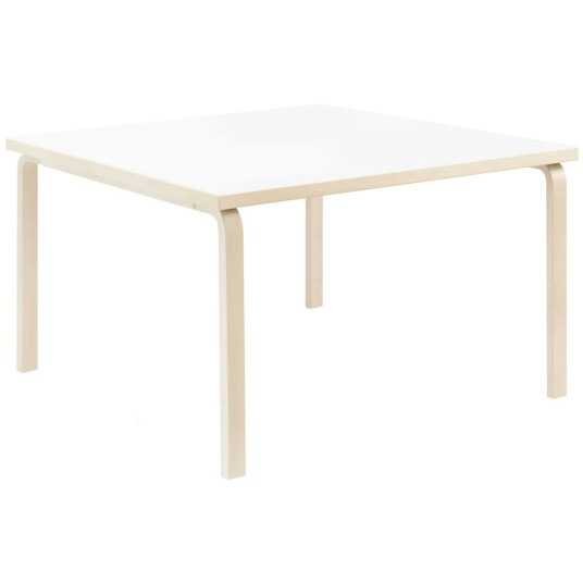 Artek Aalto 84 Bord Kvadratisk 120x120 cm Hvit Laminat Artek Aalto 84 Bord Kvadratisk 120x120 cm Hvit Laminat
