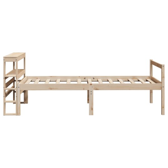 Seniorseng med hodegavl 75x190 cm heltre furu