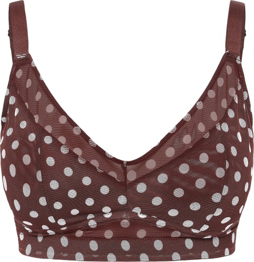 Understatement Underwear Mesh Support Bra   Brown   XS