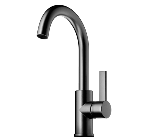 Tapwell ARM078 Servantbatteri Brushed Black Chrome
