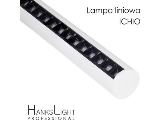 Hankslight Hengende Lampe Led-Lampe Lineær Hvit Aluminium Nedhengt 1264 Mm Ned36w Smd Ac230v 4000K-W