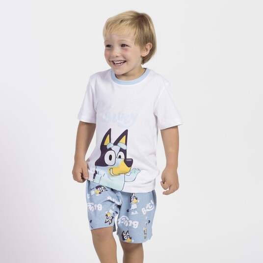 Bluey Pysjamas Hvit/Blå 98-104 Bluey Pysjamas Hvit/Blå 98-104