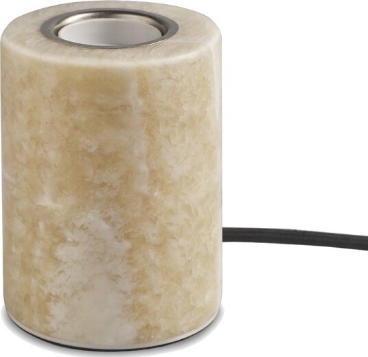 Unison MARBLE Bordlampe Beige Silk Matt E27 1,8m Tekstilkabel