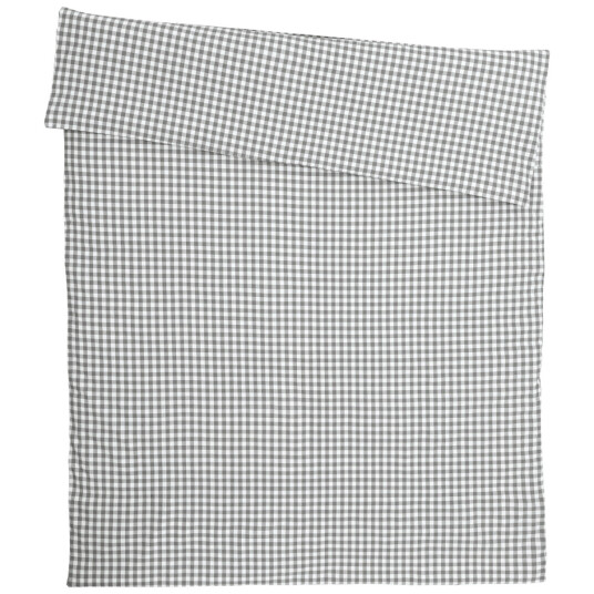 ERWIN M. Sengesett Tux krepp; 135x200 cm (BxL); Grå