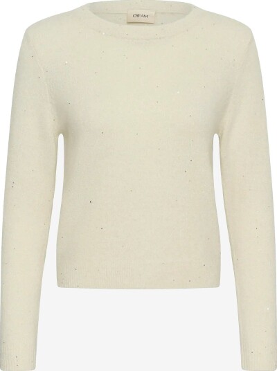 Cream Crjolli Knit V Neck Pullover   WHISPER WHITE   S