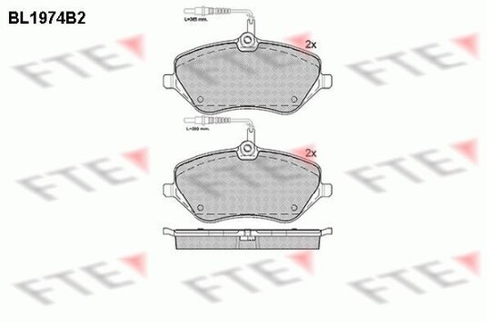 Bremseklosser FTE 9010562 Bremseklosser FTE 9010562