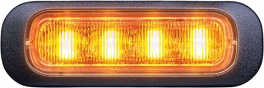 Strands Dark Knight Varsellys 4 LED 4 LED, ECE R65, Klart glass