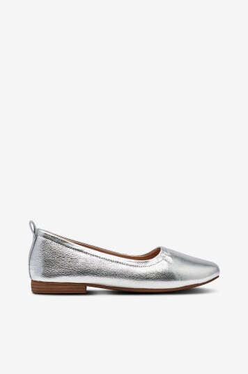 Clarks Ballerinasko Fawna Soft D Sølv