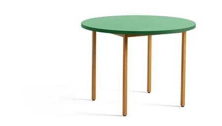 HAY Tofarget Spisebord Ø105 Oker/Grønn Mint HAY Tofarget Spisebord Ø105 Oker/Grønn Mint