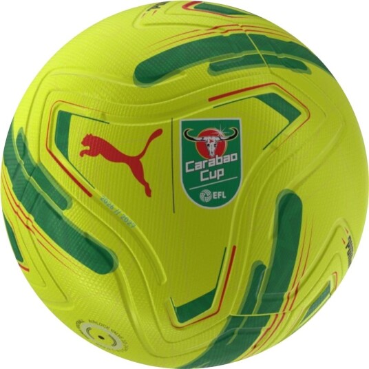 PUMA Fotball Carabao Cup STELLAR NITRO™ Ultimate (FIFA® Quality Pro) Matchball - Gul/Multicolor, størrelse Ball SZ. 5