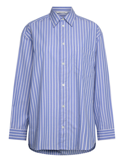 WOOD WOOD Maxine Oversized Shirt - Blue - 40