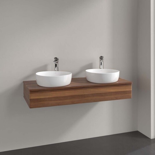 Villeroy & Boch Antao Servantskap med 1 skuff 120x50x19 cm m/lys Valnøtt Villeroy & Boch Antao Servantskap med 1 skuff 120x50x19 cm m/lys Valnøtt