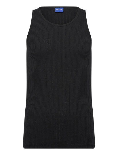 Jack & Jones Jordia Pointelle Tank Top Ss25 - Black - XL